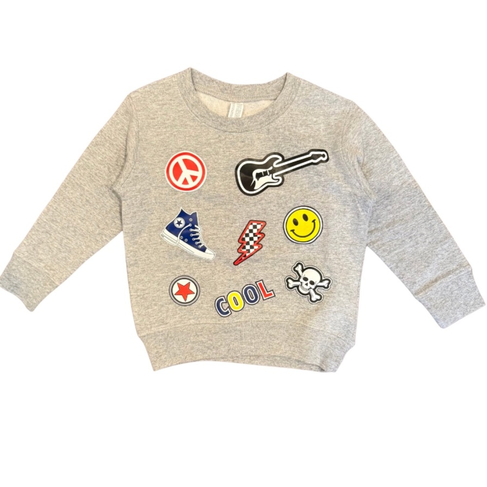 Rock Candy Grey Cool Icons Sweatshirt Boys size 2 NWOT, Never Worn